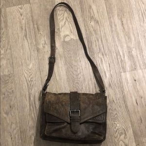 Brown leather bag